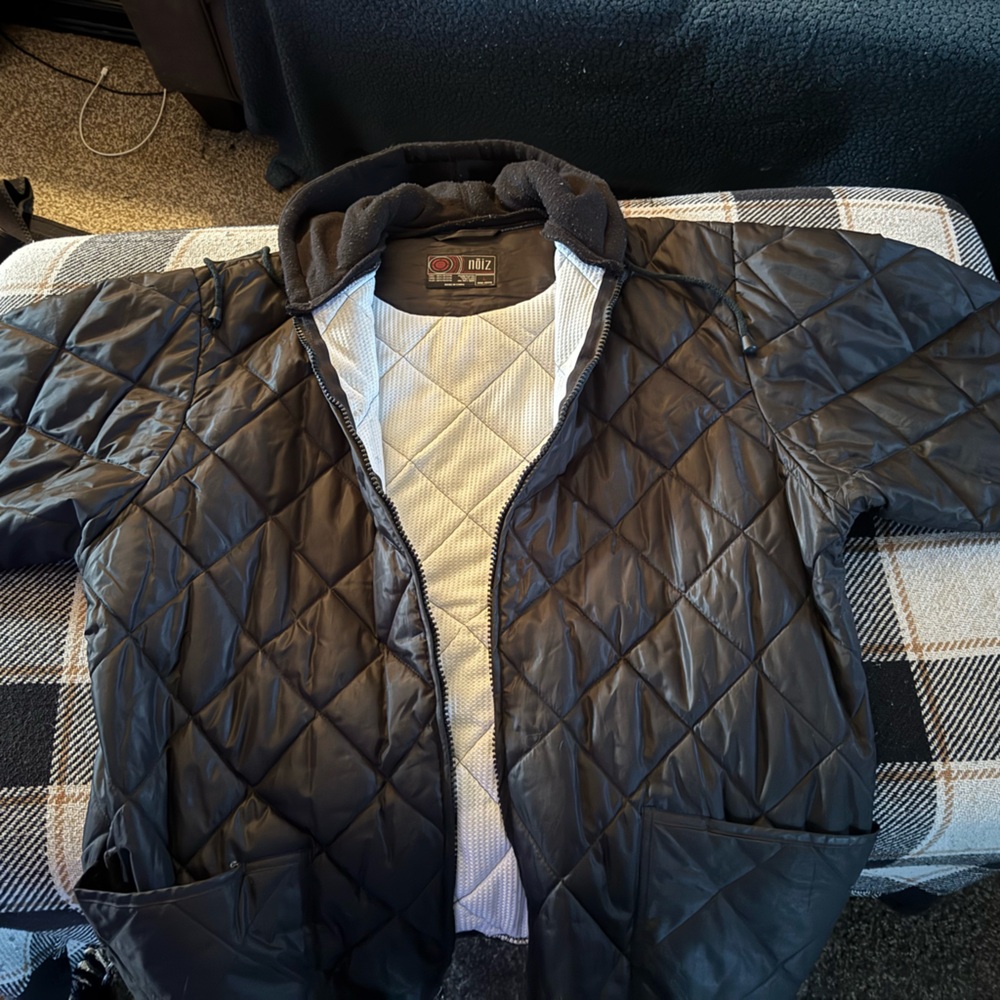 Men's Black Quilted Jacket
